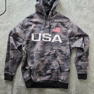 Mitre Camo USA Flag Hoodie Size M